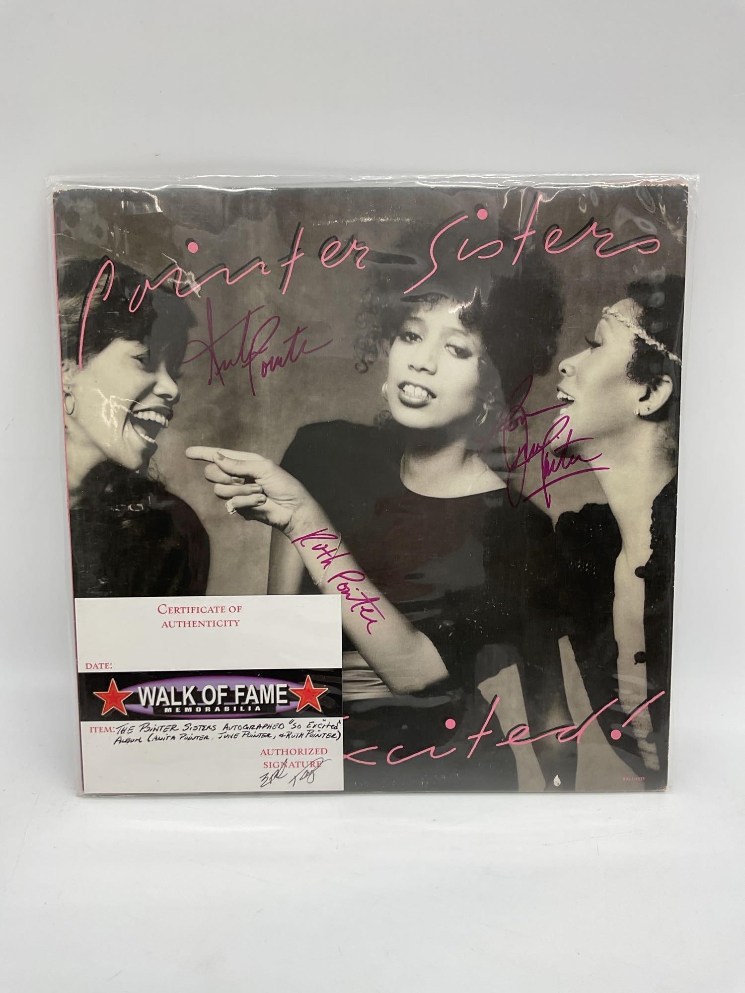 Signed "So Excited!" Album by The Pointer Sisters (1 of 3)