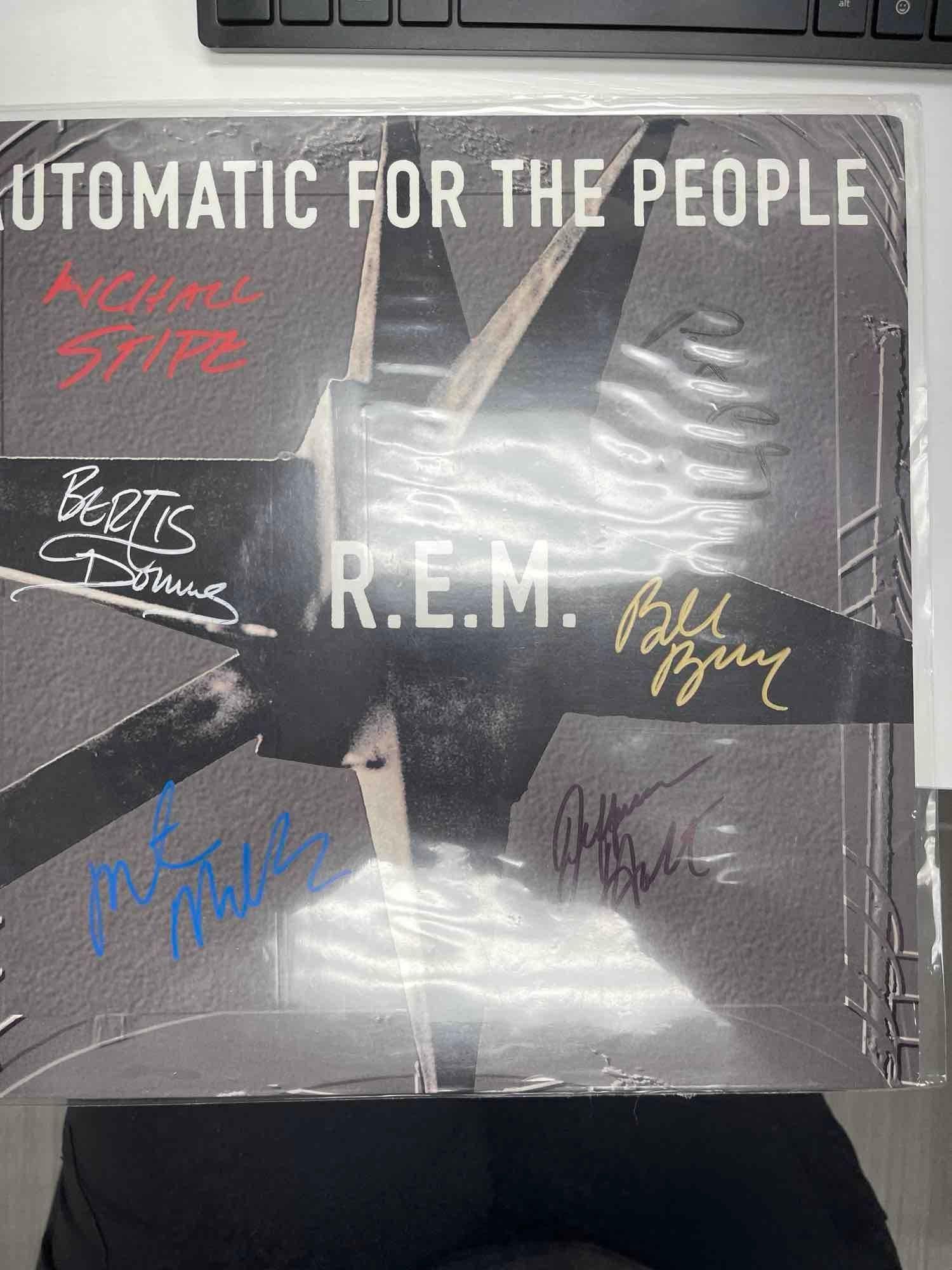 Signed "Automatic for the People" Album by R.E.M. (1 of 4)