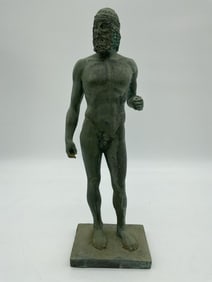 Greek Warrior Bronze Replica Statue