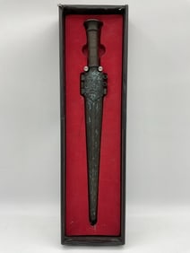 Decorative Bronze Ceremonial Dagger in Presentation Box