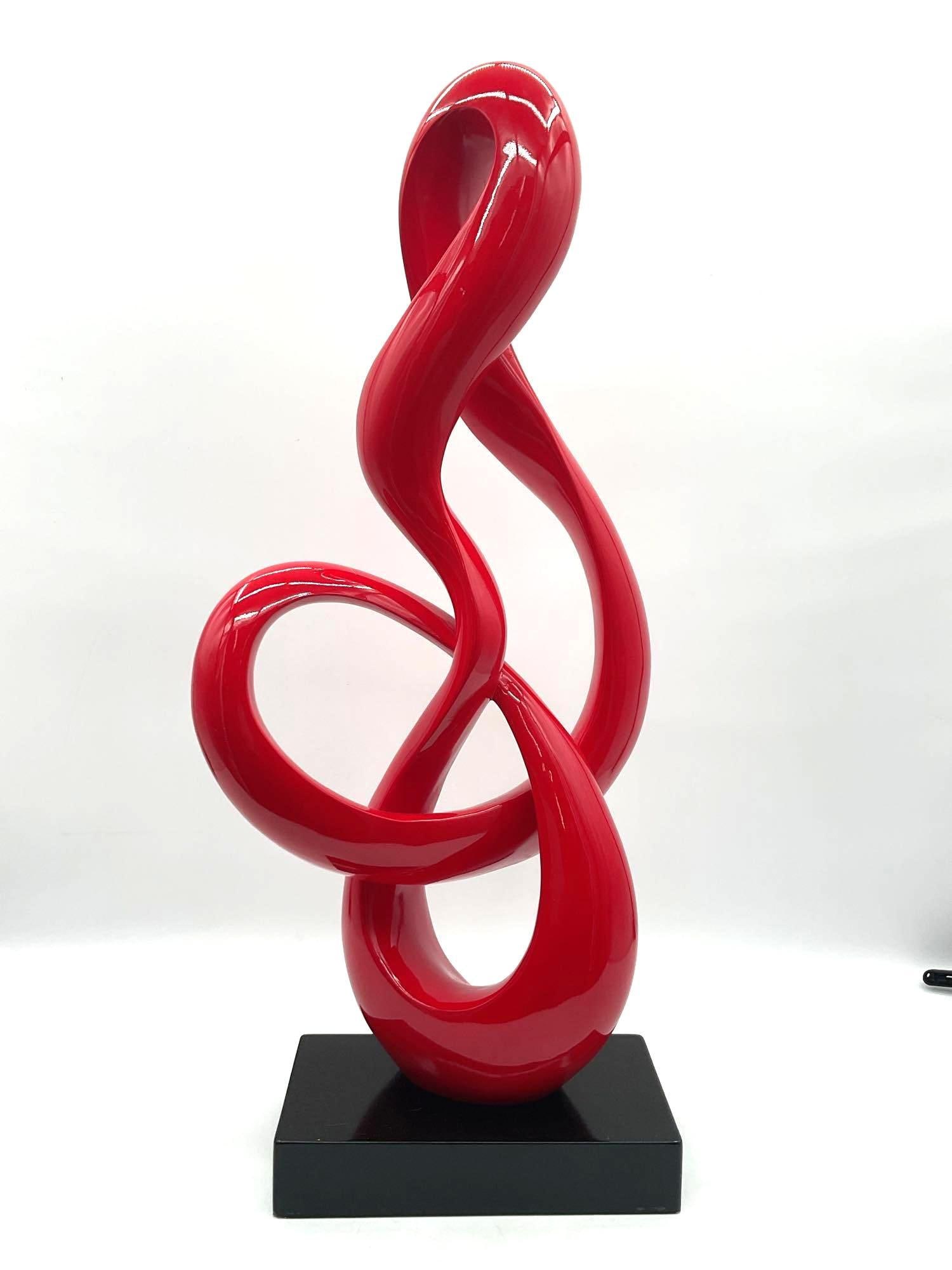 Abstract Red Infinity Loop Sculpture (1 of 3)