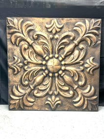 Ornamental bronze-style wall panel