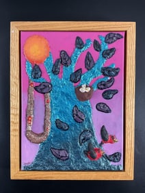 "Psalm 1-3" by Tyra Romero (Cuban/American) Mixed Media