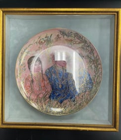 Set of 3 Hand-Painted Porcelain Plates By Edna Hibel