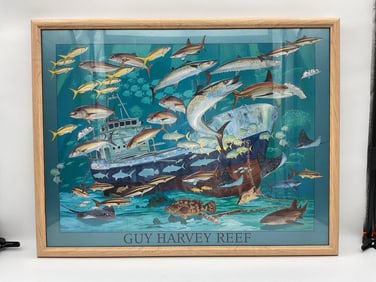 Guy Harvey Reef Framed Poster