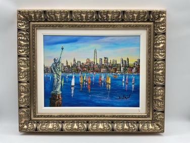 Voiles à New York by Duaiv (France, b.1952) Giclee on Canvas