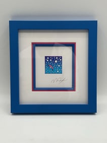 "Winged Flyer In Space" by Peter Max (German/American, b.1937) Lithograph
