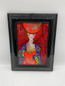 "Jeune Allou" Linda Le Kinff (French, b.1949) Mixed Media