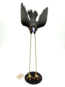 Patience Brewster by MacKenzie-Childs Black Bird Sculpture