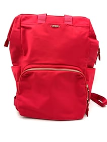 Tumi Red Nylon Convertible Backpack Tote