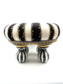 MacKenzie-Childs Courtly Stripe Footstool