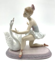 Lladro Ballerina with Swan Figurine #6205