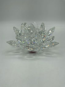Swarovski Crystal Lotus Flower Candle Holder