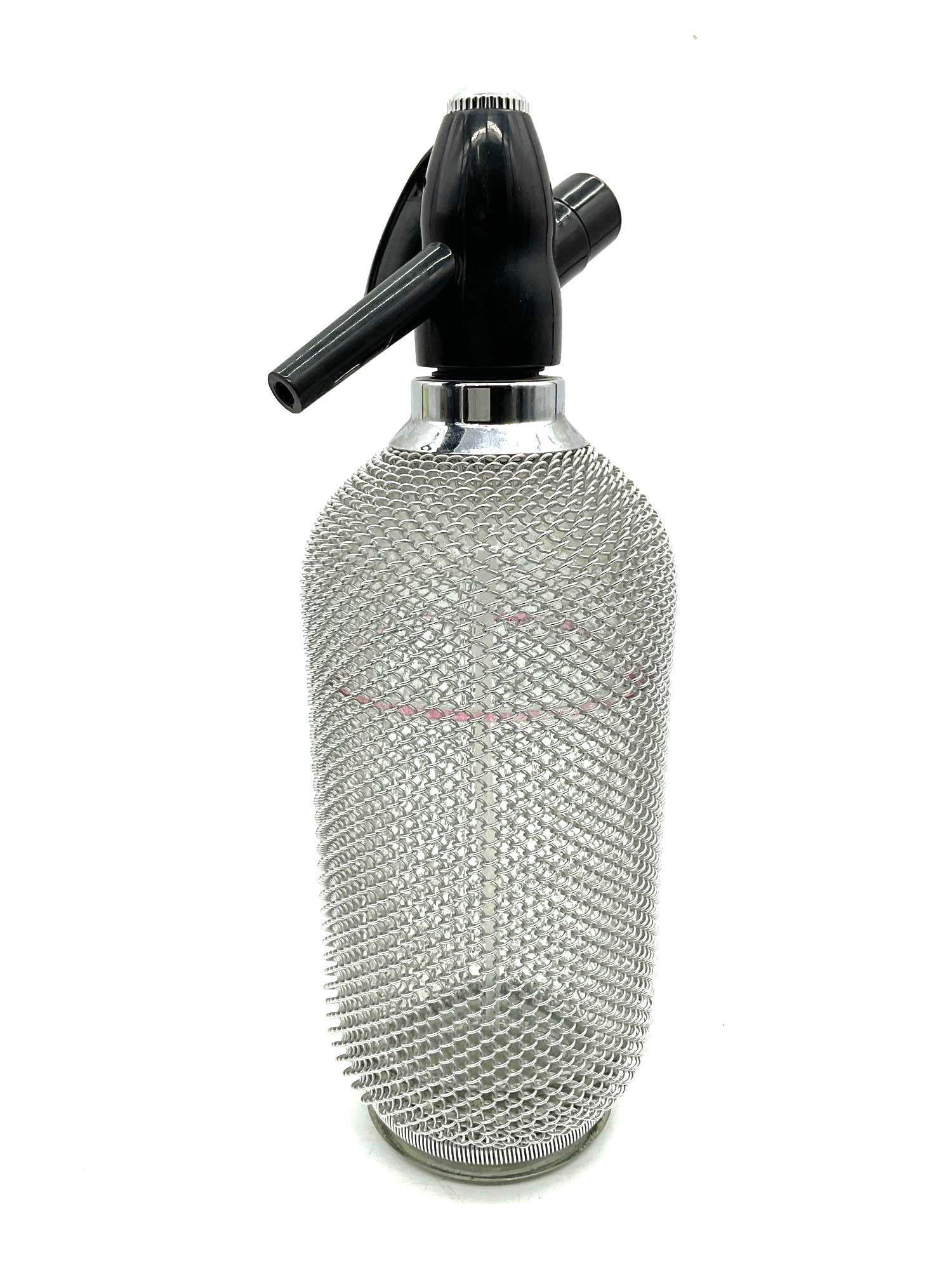 Vintage Mesh Soda Siphon with Cartridges (1 of 3)