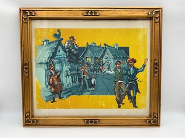 "Tevye," by Josef Ijaky (Israel, 1922-2009) Lithograph