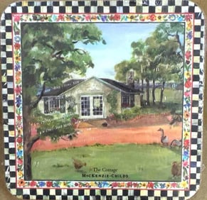 MacKenzie-Childs “The Cottage?? Coaster Set
