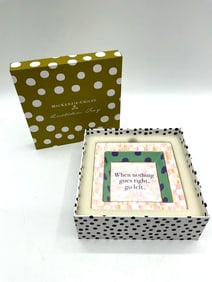 MacKenzie-Childs Quotidian Tray – “When Nothing Goes Right, Go Left