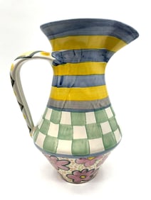MacKenzie-Childs Tall Ceramic Pitcher