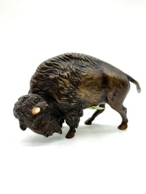Bronze Bison Sculpture