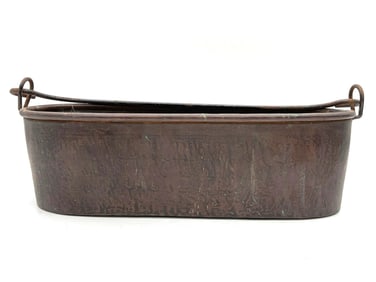 Antique Copper Boiler Tub with Side Handles