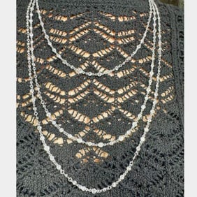 Platinum 36.50 Ct. Diamond by the Yard Necklace