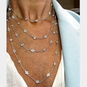 17.40 ct Diamonds By The Yard Necklace