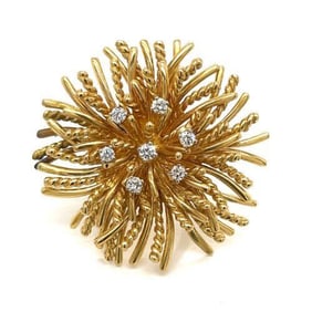 TIFFANY & CO. 18K Yellow Gold Diamond Ring