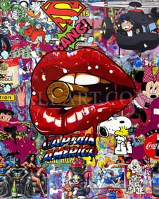 Jozza Bite 'The Bullet' Acrylic on Canvas