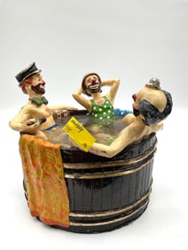 Clowns in Hot Tub by Ron Lee