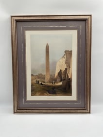 "Obelisk of Luxor" by David Roberts (England, 1796-1864) Lithograph