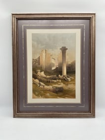 " Karnac" by David Roberts (England, 1796-1864) Lithograph