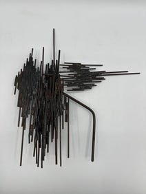 Lia Bermudez abstract welded steel sculpture