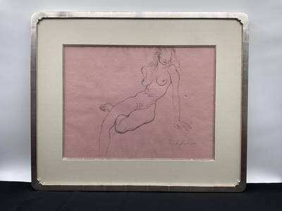 ORIGINAL Female Nude Drawing by Salvador Dalí (1939)