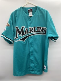 Vintage Florida Marlins Teal Batting Practice Jersey