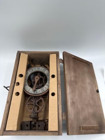 Kronos XIV Century Style Pendulum Clock in Wooden Box.