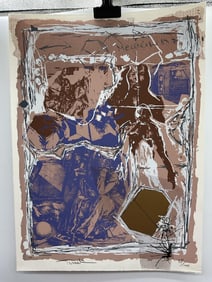 "Melancholia" by Yigal Tumarkin (Israel, 1933-2015) Lithograph