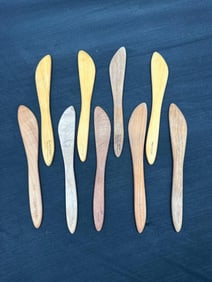 Hand-Carved Wooden Spreader Knives – Big Leaf Maple - British Columbia