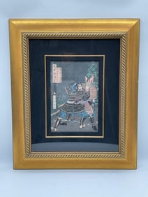 Watanabe Tsuna by Yoshikazu Utagawa Woodblock Print