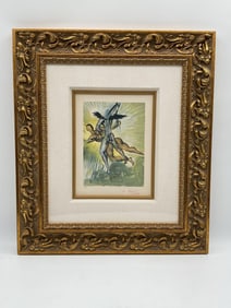 "Guardian Angels of the Valley, Purgatory No. 8 from Dante's Inferno," by Salvador Dali Lithograph