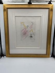 "Terpiscore" by Salvador Dali (Spain-1904-1989) Engraving