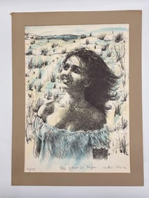 "The Glow in Neger" by Arthur Bar-on(Israel, b.1943) Lithograph