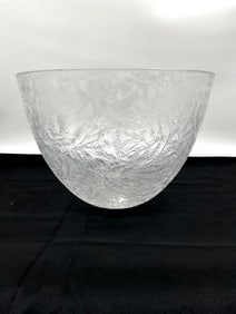 Ingegerd Raman Orrefors Crystal "Frost" Bowl