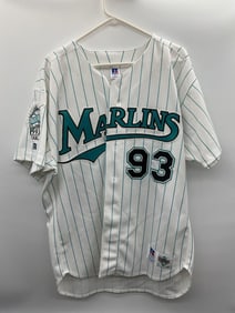 1993 Florida Marlins Inaugural Season Pinstripe Jersey