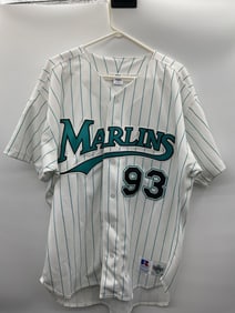 1993 Florida Marlins Inaugural Season Pinstripe Jersey