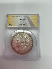 1885-S Morgan Silver Dollar EF45