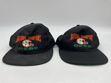 University of Miami National Champions Hats
