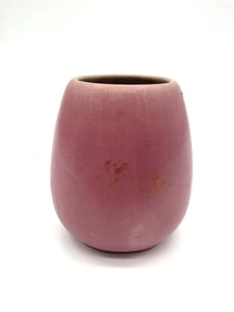 Pottery Matte Pink Vase by Fulper