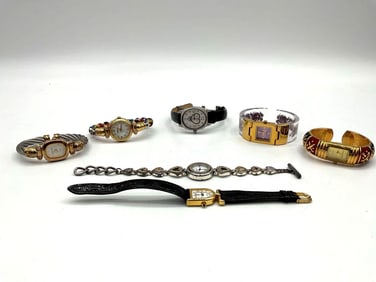 Collection of Assorted Fashion Watches and Bracelets