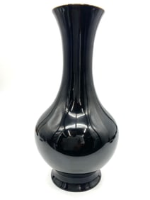 Porcelain Black Glazed Vase