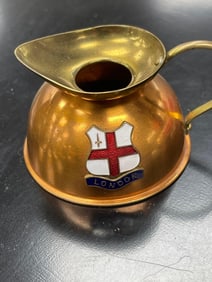 Vintage W.H. Smith & Sons London Souvenir Copper and Brass Jug